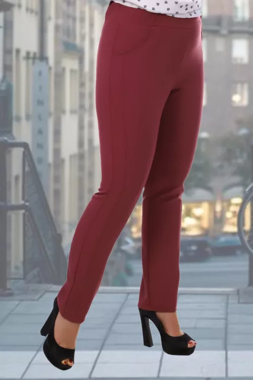 Брюки 7818 Б брусничный последний размер