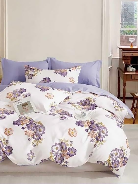 Постельное белье сатин элит на молнии - Букет