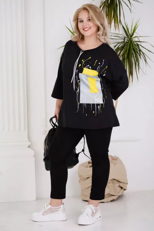 Футболка 5558 черный последний размер