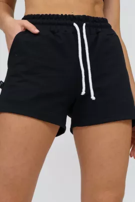 Ш-03 НСД Шорты женские (футер) Чёрный