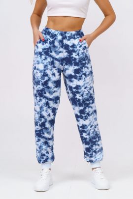 Брюки 36684 голубой последний размер