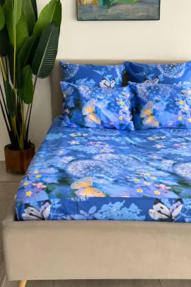 Простыня бязь на резинке - Одуванчики