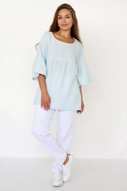 Блузка 8778 Б (голубой)