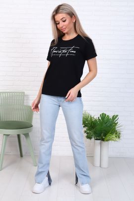 *Футболка женская Ф-2-037а (черный)