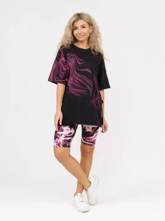 Костюм Молния (черный-бордо)