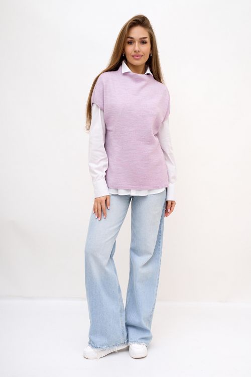 Кофта-жилет женский вязаный 21242