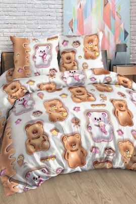 Постельное белье детское самойловская бязь - Мишутки