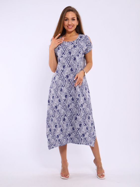 Платье женское 4-110 (индиго)