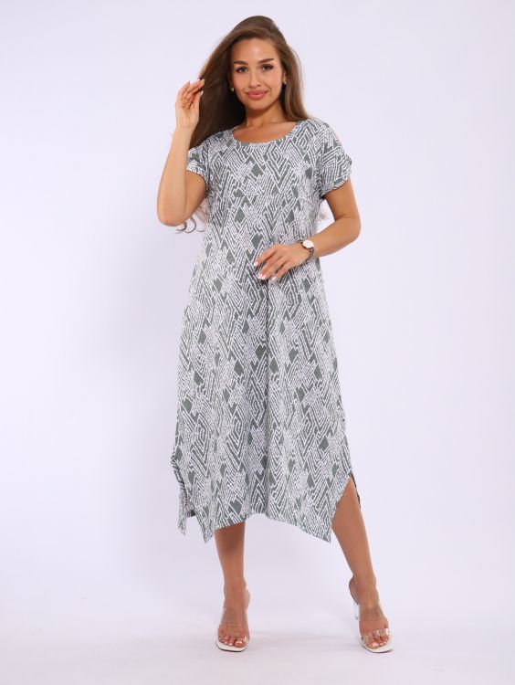 Платье женское 4-110б (зеленый)