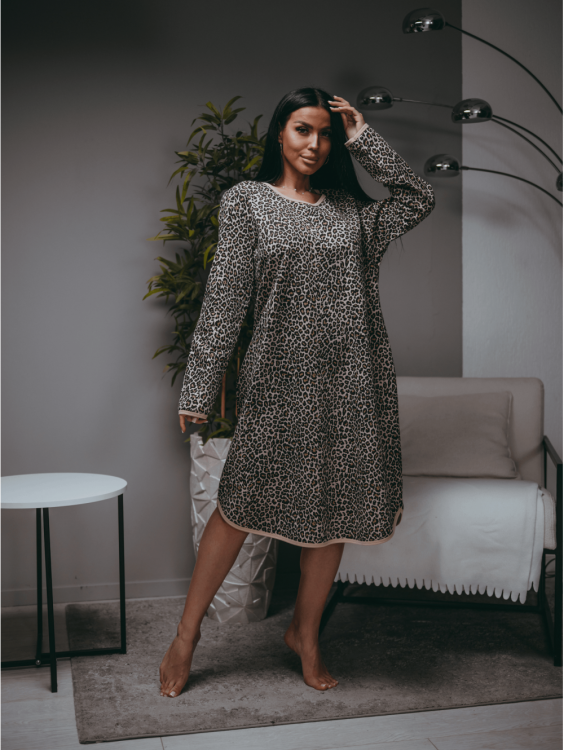 Мелодия сорочка женская (леопард) Мелодия сорочка женская (леопард)