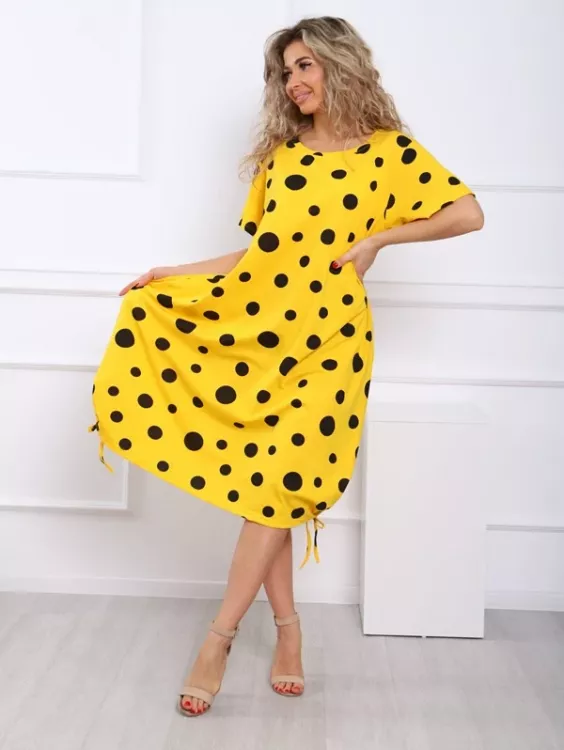 Платье Виа желтый последний размер