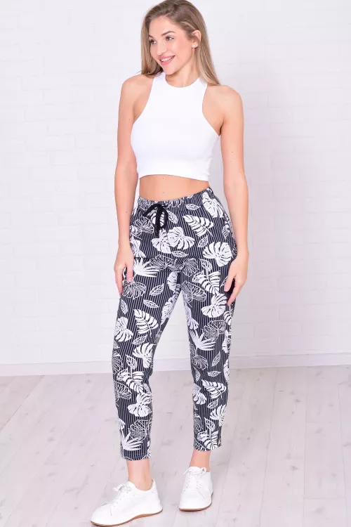 Брюки женские 8-031м1 (графит) Монстера