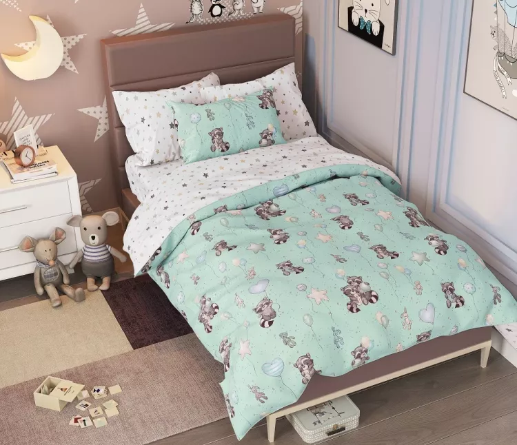 Еноты КПБ поплин подростковый