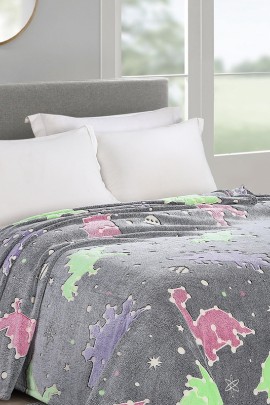 Плед Аэро Софт PAVLine FREEDom Динозавры цветные (светонакопитель)