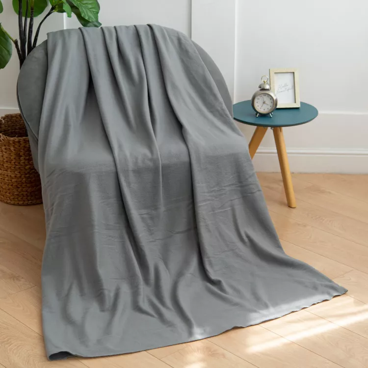 Серый Плед флис