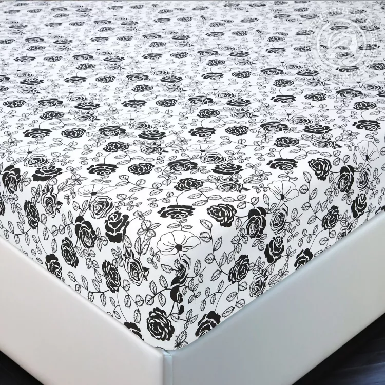 Простыня на резинке "Роза" 252 120х200х20 252