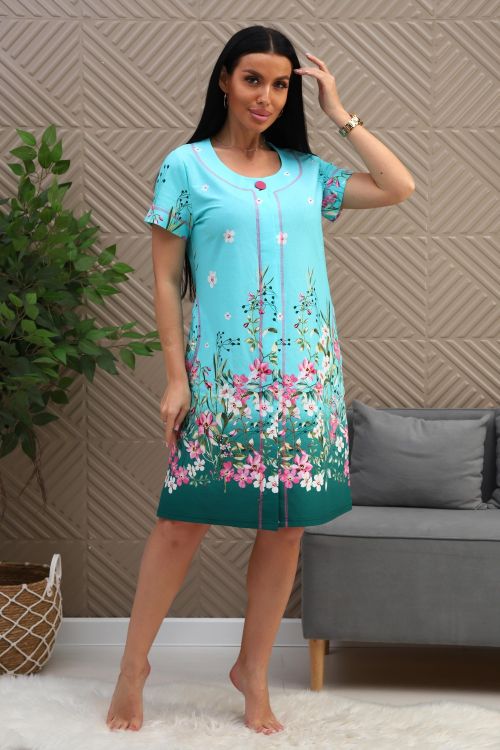 Халат 737606 голубой последний размер