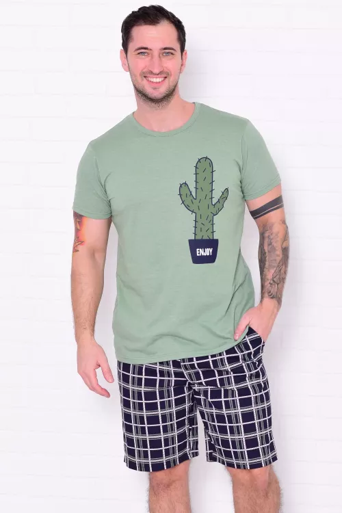 Пижама мужская 9-223 (оливковый)