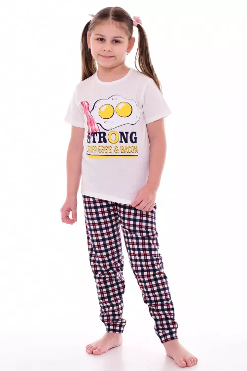 Пижама подростковая 12-093 (молоко), Яичница
