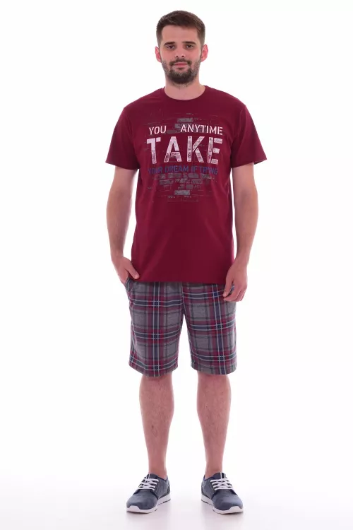 Пижама мужская 9-103а (бордо), TAKE