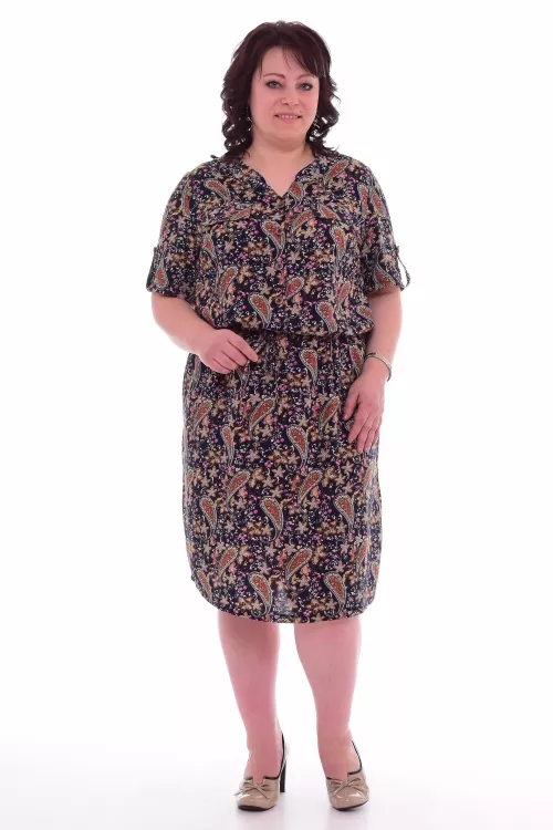 *Платье женское Ф-1-22г (темно-синий)