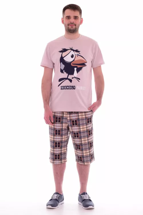 Пижама мужская  9-95 (бежевый) Воронята