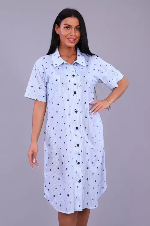 Туника 70003 синий последний размер