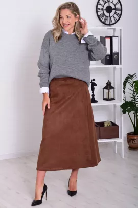 *Юбка женская Ф-9-010 (шоколад)