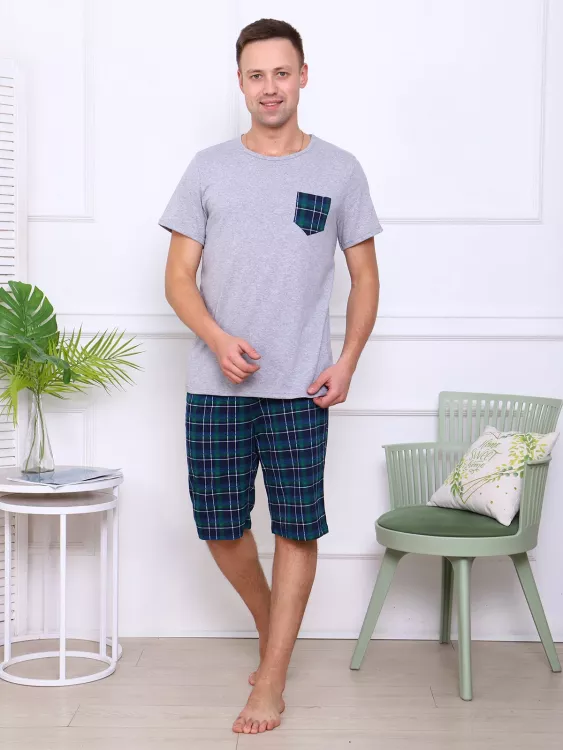 Карл-2 (зелёный) комплект (футболка+шорты)