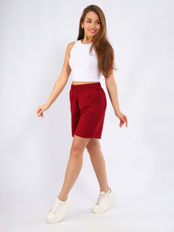 Шорты женские 8-052в (марсала)