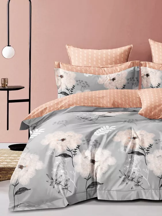 Постельное белье из сатина элит на молнии - Воздушный цветок