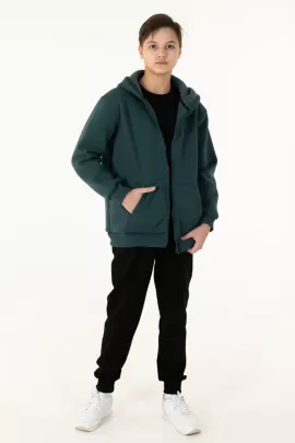 Толстовка детская 1553 темно-зеленый последний размер