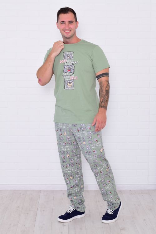 Пижама мужская 9-211 (оливковый)