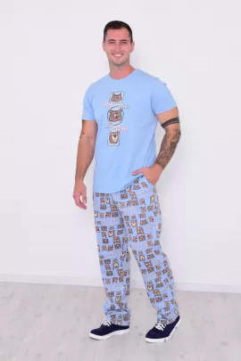 Пижама мужская 9-211а (индиго)