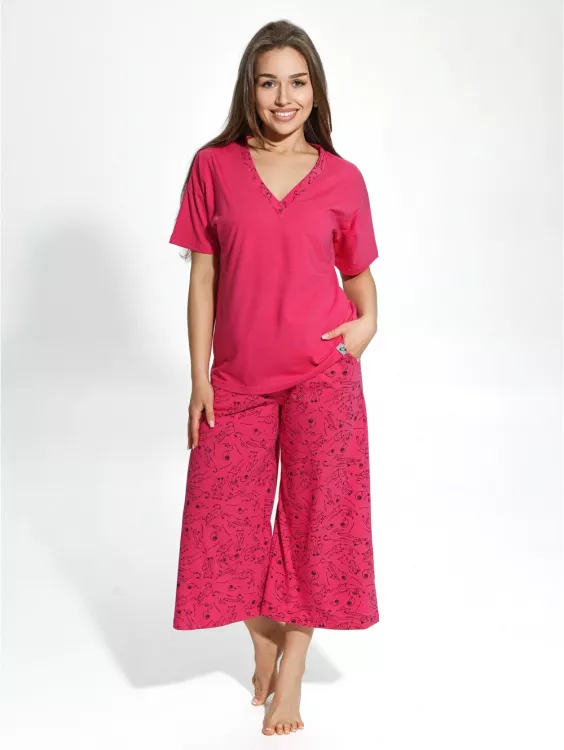 Мурка пижама женская (малина)