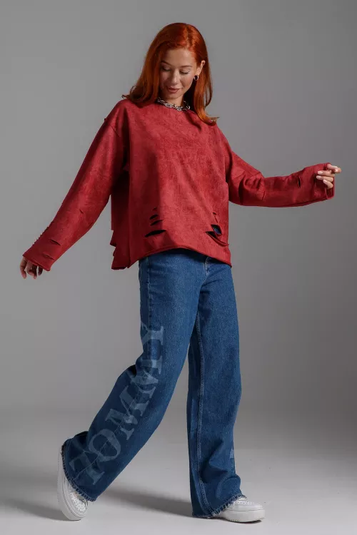 Толстовка 78678 бордо последний размер