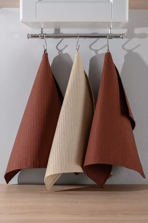 Набор вафельных полотенец в подарочной упаковке