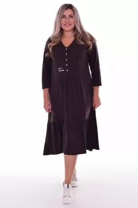 *Платье женское Ф-1-071е (шоколад)