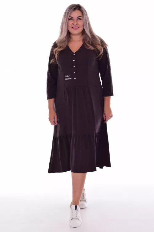 *Платье женское Ф-1-071е (шоколад)