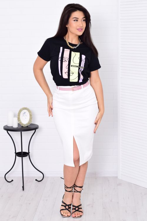 Футболка женская 6-201 (черный)