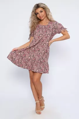 Платье 59118 цветы последний размер