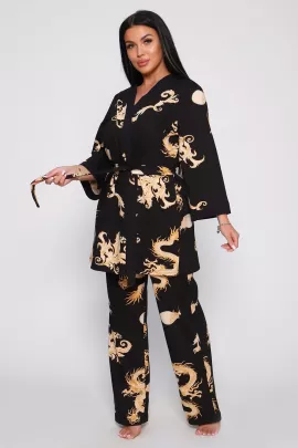 Пеньюар тройка Драконы 929