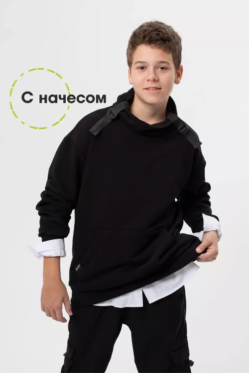 Толстовка с начесом с воротником ТФнач