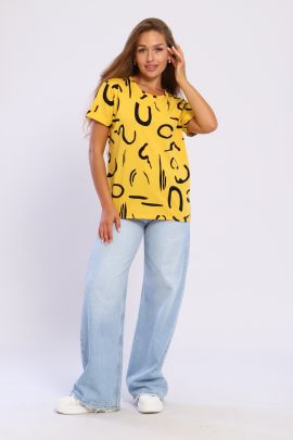 Футболка женская 6-196в (горчица)