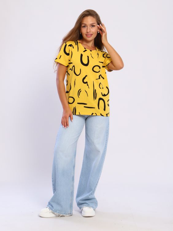 Футболка женская 6-196в (горчица)
