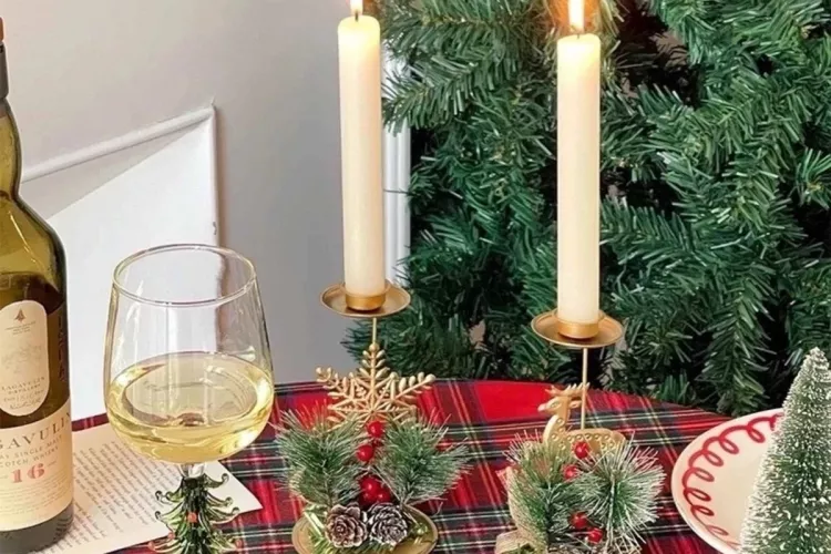 Новогодний подсвечник