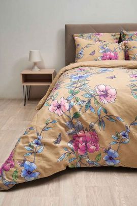 Пододеяльник бязь на молнии - Маргарита, цвет бежевый