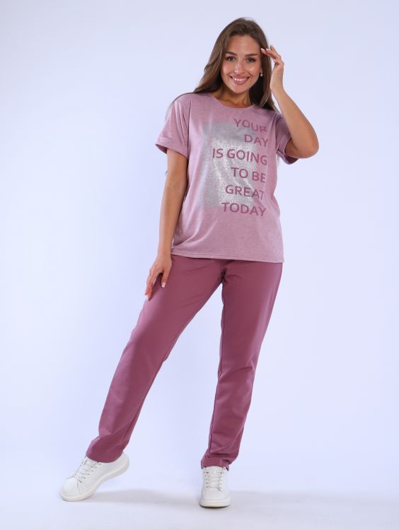 Костюм женский 5-332б (пепельная роза)