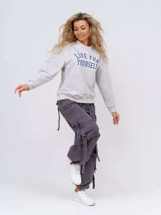 Свитшот Нонс (серый)