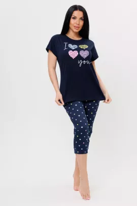 Костюм с бриджами Сердечки